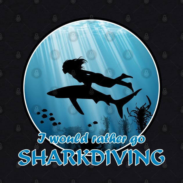 Sharkdiving by NicGrayTees